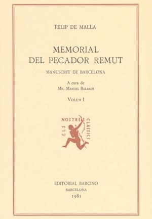 MEMORIAL DEL PECADOR REMUT I | 9788472265509 | DE MALLA, FELIP