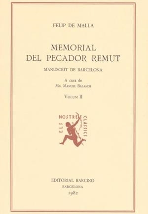 MEMORIAL DEL PECADOR REMUT II | 9788472265684 | DE MALLA, FELIP