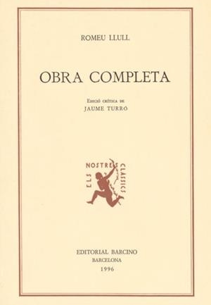 OBRA COMPLETA (ROMEU LLULL) | 9788472266681 | LLULL, ROMEU