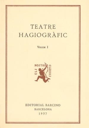 TEATRE HAGIOGRAFIC I | 9788472261983