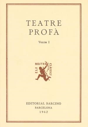 TEATRE PROFÀ I | 9788472261907