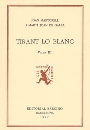 TIRANT LO BLANC III | 9788472262423 | MARTORELL, JOANOT