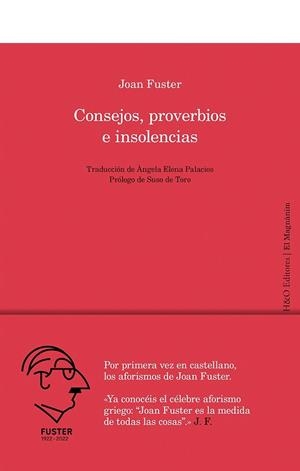 CONSEJOS, PROVERBIOS E INSOLENCIAS | 9788412511857 | FUSTER, JOAN