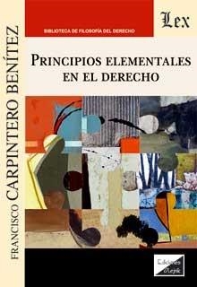 PRINCIPIOS ELEMENTALES EN EL DERECHO | 9789564072579 | CARPINTERO BENITEZ, FRANCISCO