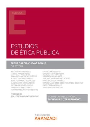 ESTUDIOS DE ÉTICA PÚBLICA (PAPEL + E-BOOK) | 9788411249447 | GARCÍA-CUEVAS ROQUE, ELENA