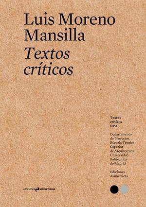 TEXTOS CRÍTICOS #15 | 9788419050489 | MANSILLA, LUIS M.