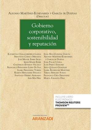 GOBIERNO CORPORATIVO SOSTENIBILIDAD Y REPUTACION | 9788411254199 | MARTINEZ ECHEVARRIA, ALFONSO