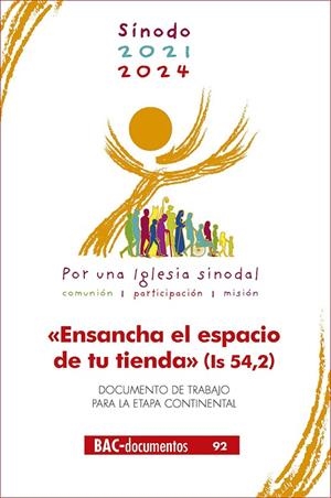 ENSANCHA EL ESPACIO DE TU TIENDA (IS 54,2) SÍNODO 2021-2024 | 9788422022671 | SÍNODO DE LOS OBISPOS