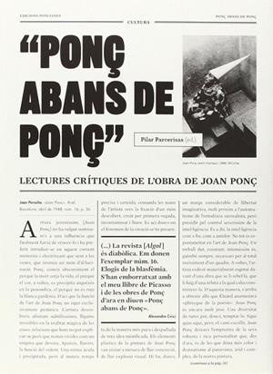 PONÇ ABANS DE PONÇ | 9788472269750