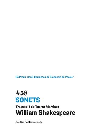 SONETS | 9788497663823 | SHAKESPEARE, WILLIAM / MARTÍNEZ INGLÉS, TXEMA