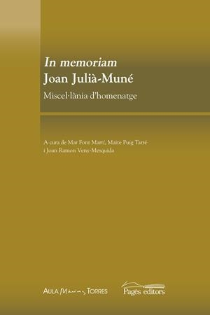 IN MEMORIAM JOAN-JULIÀ MUNÉ | 9788413034249 | VARIOS AUTORES