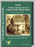 KANT: PROLOGO EN INTRODUCCION DE LA CRITICA DE LA RAZON PURA | 9788492200948 | RUIZ COMPANY, FEDERICO