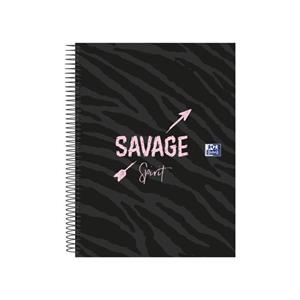 NOTE BOOK A4 120 F. QUADR. ANIMAL PRINT OXFORD  | 8412771047030