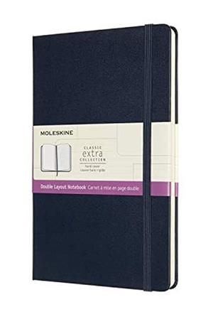 LIBRETA FORMATO DOBLE TAPA DURA AZUL ZAFIRO  L RAYADA - LISA | 8056420852967