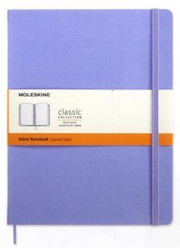 LIBRETA CLASICA TAPA DURA AZUL HORTENSIA XL RAYADA | 8056420850833