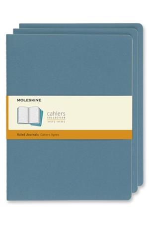LIBRETAS CAHIER AZUL ELECTRICO XL RAYAS (SET DE 3) | 8058647629605