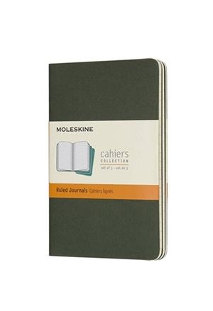 LIBRETA CAHIER VERDE MIRTILO L RAYADA (SET DE 3) | 8055002855273