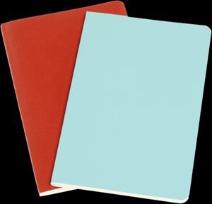LIBRETA VOLANT NARANJA CORAL Y AZUL AGUAMARINA P LISA | 8058647620510