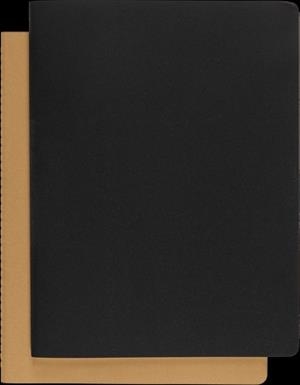 LIBRETA CAHIER ASIGNATURA NEGRA XXL NEGRO/MARRON KRAFT | 8058647620299