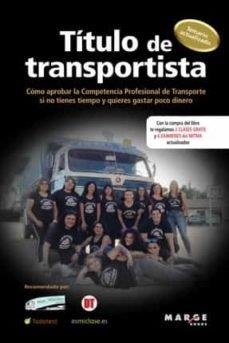 TITULO DE TRANSPORTISTA | 9788419109392 | MARTIN, FRANCISCO