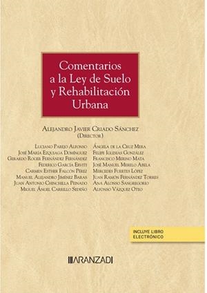 COMENTARIOS A LA LEY DE SUELO Y REHABILITACION URBANA (5 EDICION) | 9788411258005 | CRIADO SÁNCHEZ, ALEJANDRO JAVIER
