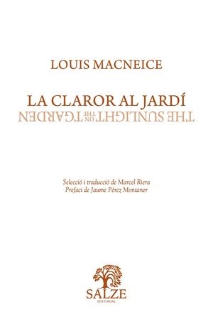 CLAROR AL JARDÍ, LA | 9788409481880 | MACNEICE, LOUIS