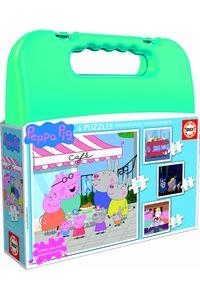 MALETA DE PUZLES PROGRESIUS PEPPA PIG 6 / 9 / 12 / 16 PECES | 8412668181120