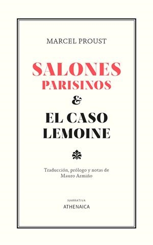 SALONES PARISINOS Y EL CASO LEMOINE | 9788418239786 | PROUST, MARCEL