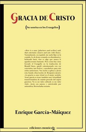 GRACIA DE CRISTO (SU SONRISA EN LOS EVANGELIOS) | 9788412690705 | GARCÍA-MÁIQUEZ, ENRIQUE