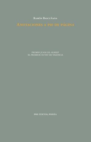 ANOTACIONES A PIE DE PÁGINA | 9788419633248 | BASCUÑANA, RAMÓN