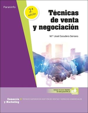 TECNICAS DE VENTA Y NEGOCIACION (2 EDICION 2023 CFGS) | 9788428359429 | ESCUDERO SERRANO, MARÍA JOSÉ