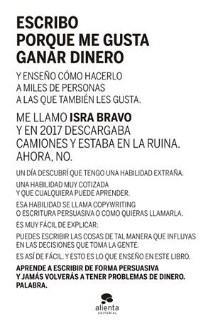 ESCRIBO PORQUE ME GUSTA GANAR DINERO | 9788413441290 | BRAVO, ISRA