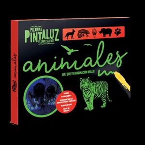 PIZARRA PINTALUZ FLUORESCENTES - ANIMALES | 9788418861635 | IMAGILAND