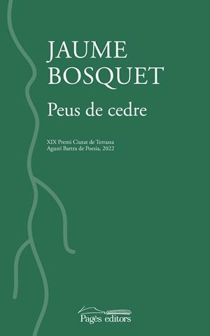 PEUS DE CEDRE | 9788413034669 | BOSQUET PAREDES, JAUME