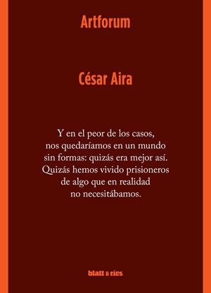 ARTFORUM | 9789874941398 | AIRA, CÉSAR