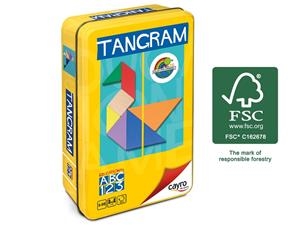 TANGRAM DE COLORES EN CAJA DE METAL | 8422878700332