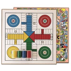 TABLERO PARCHÍS - OCA MADERA CON ACCESORIOS 40X40 cm | 8422878101382