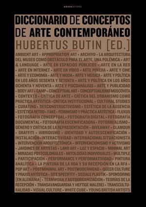 DICCIONARIO DE CONCEPTOS DE ARTE CONTEMPORÁNEO | 9788496775466 | BUTIN, HUBERTUS