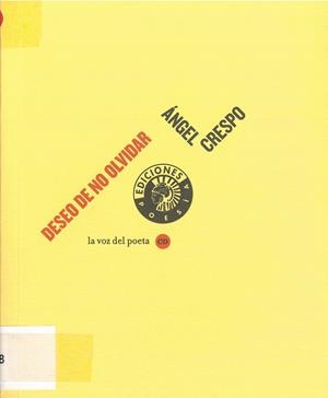 DESEO DE NO OLVIDAR (CD) | 9788487619939 | CRESPO, ÁNGEL
