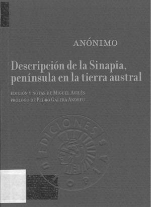 DESCRIPCIÓN DE LA SINAPIA, PENÍNSULA EN LA TIERRA AUSTRAL | 9788487619755 | ANÓNIMO