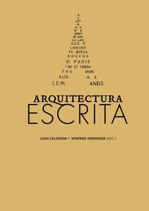 ARQUITECTURA ESCRITA | 9788487619175 | CALATRAVA, JUAN