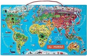 PUZLE MAGNÉTICO ATLAS MUNDIAL VERSIÓN EN ESPAÑOL | 3700217355036