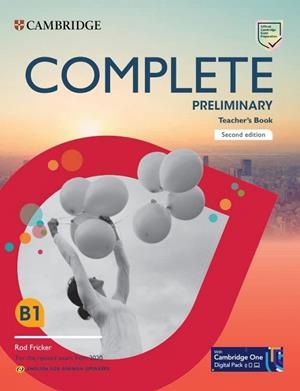 COMPLETE PRELIMINARY TEACHER'S BOOK | 9788413223933
