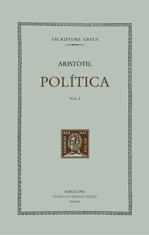 POLÍTICA - VOL I | 9788498594058 | ARISTOTIL