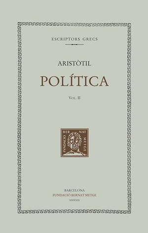 POLÍTICA - VOL II | 9788498594096 | ARISTOTIL