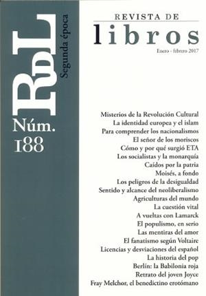 REVISTA DE LIBROS Nº 188 ENERO-FEBRERO 2017 | 9772445246088