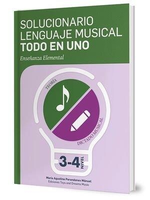 SOLUCIONARIO DE LENGUAJE MUSICAL TODO EN UNO. NIVEL 3º Y 4º | 9788412171587 | PERANDONES MANUEL, AGUSTINA