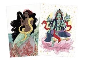 PACK 2 CUADERNOS COSIDOS "SIRENA Y DIOSA" MARÍA HESSE | 8432715150077