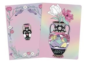 PACK 2 CUADERNOS COSIDOS "JARRONES" ISA MUGURUZA | 8432715150084