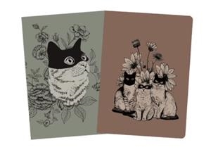 PACK 2 CUADERNOS COSIDOS "GATOS" LAURA AGUSTÍ | 8432715150091